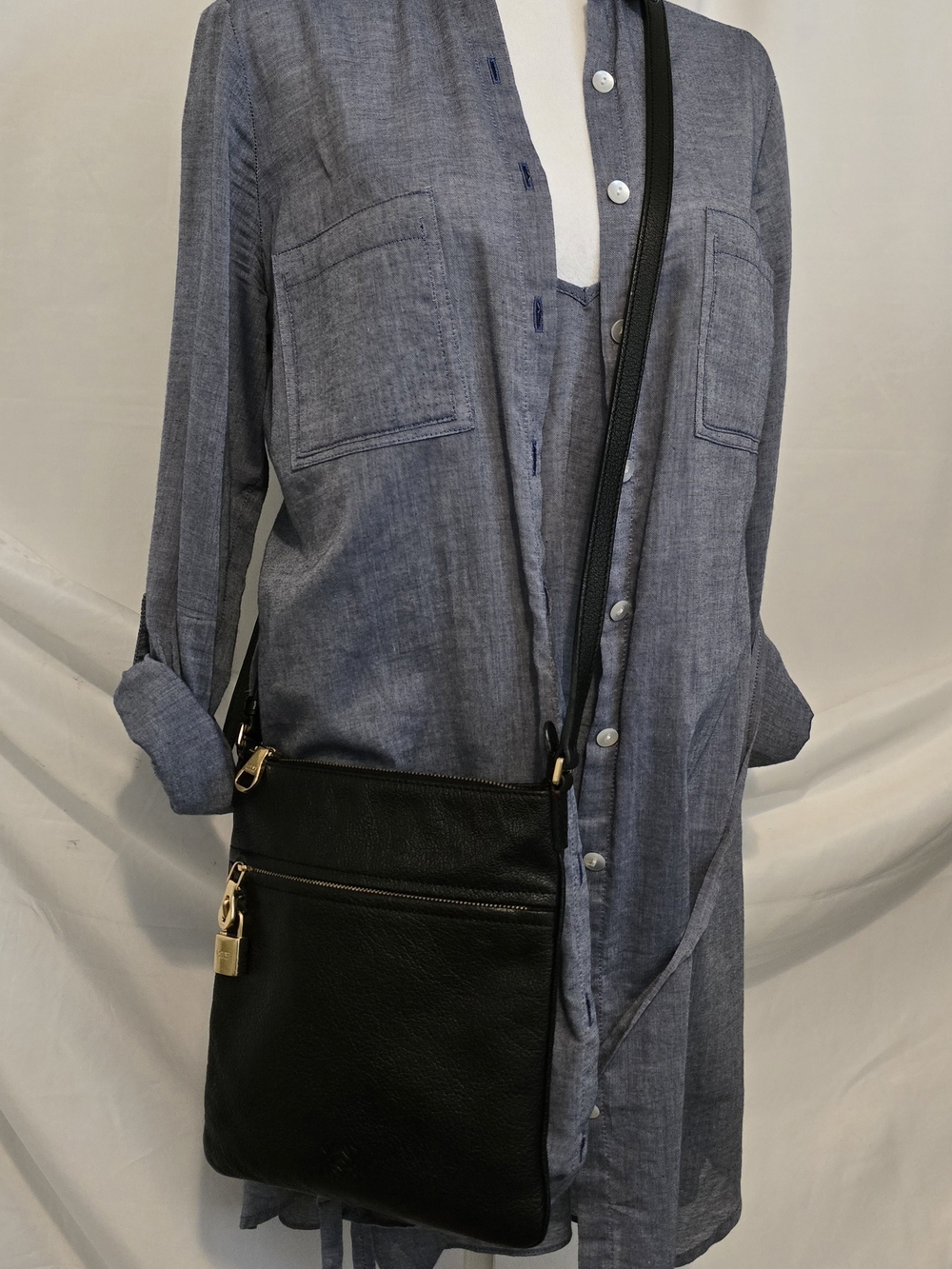 Loewe Black Leather Crossbody Bag